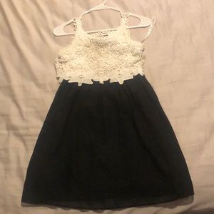 White and black Dress